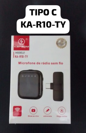  - Microfone    Cod. MICROFONE DE LAPELA PARA TIPO C KA-R10-TY